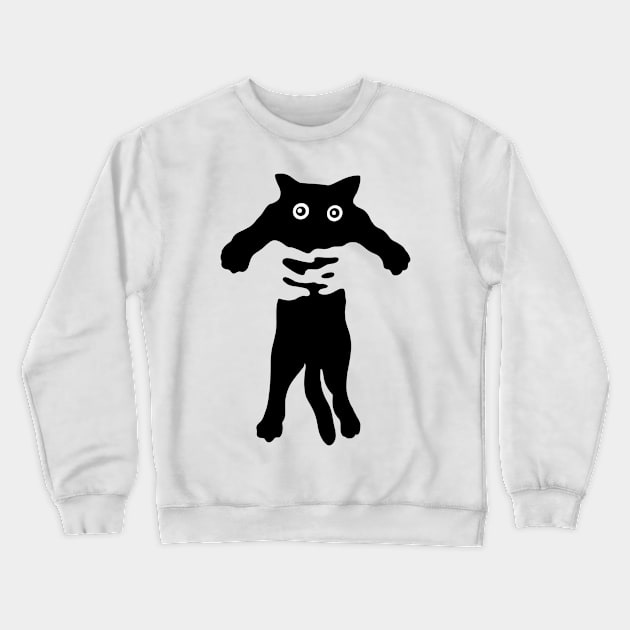 Cute Cat Being Relocated May Have Terrorised the Goldfish MotorManiac Crewneck Sweatshirt by MotorManiac